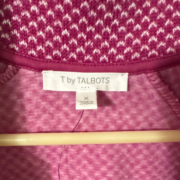 Talbots Pink Patterned Pullover - Picture 2 of 5